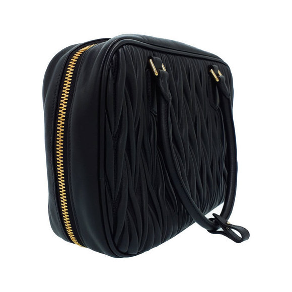 Miu Miu Matelasse Top Handle Bag Black - Picture 2 of 9